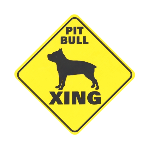 Pit Bull Crossing Sign
